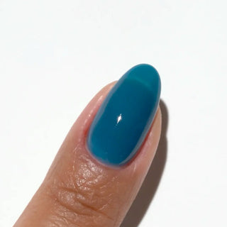 DND HEMA & TPO Free Gel Nail Polish Duo - 124 - I Don't Kiss And Teal - Blue Colors - 0.5 oz