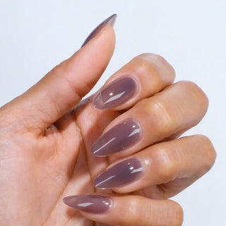 DND HEMA & TPO Free Gel Nail Polish Duo - 142 - Lethal Obsidian - Gray Colors - 0.5 oz