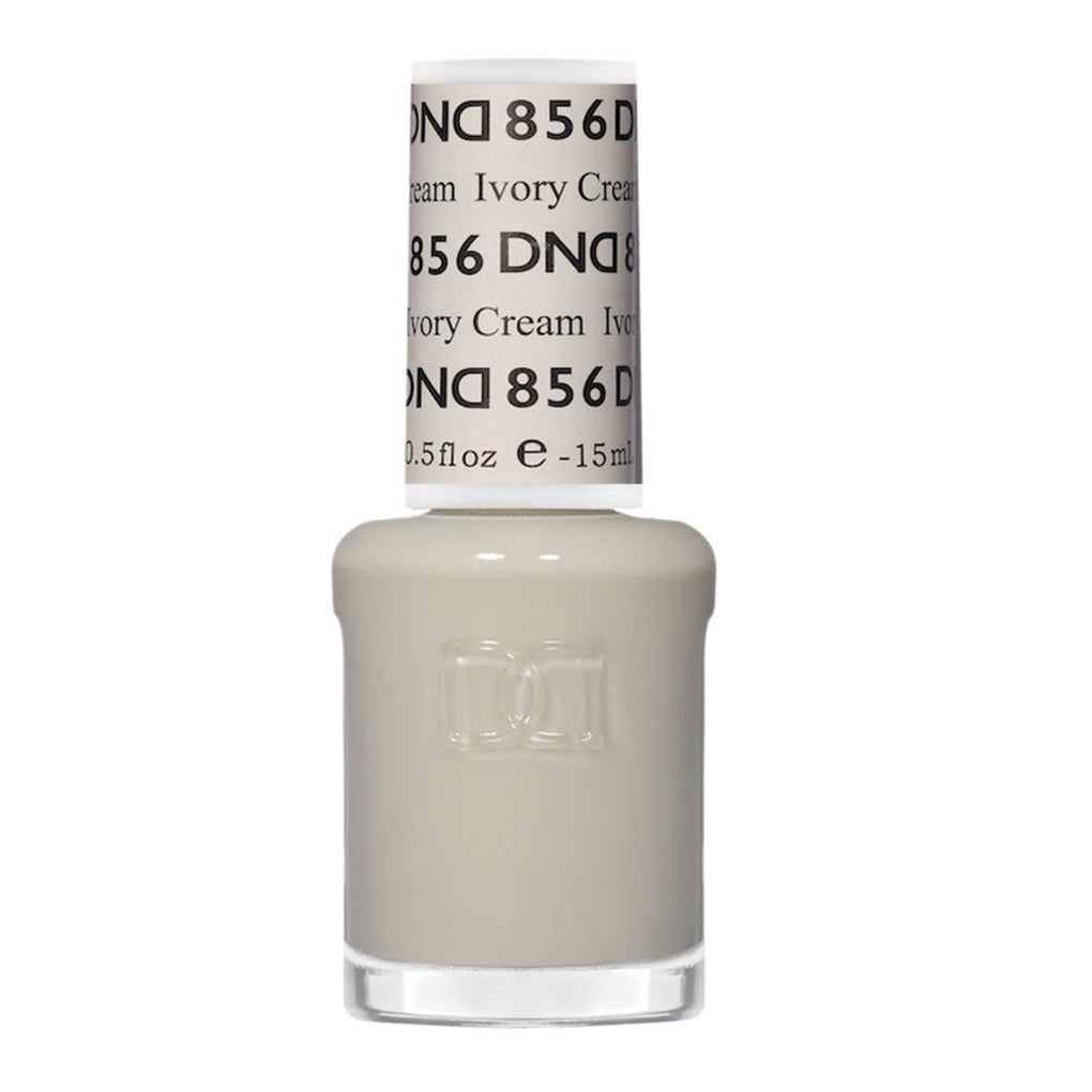 DND Gel Nail Polish Duo - 856 Ivory Cream - DND Sheer Collection