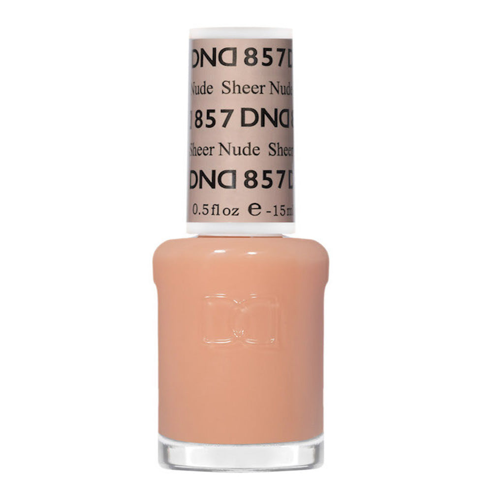 DND Gel Nail Polish Duo - 857 Sheer Nude - DND Sheer Collection