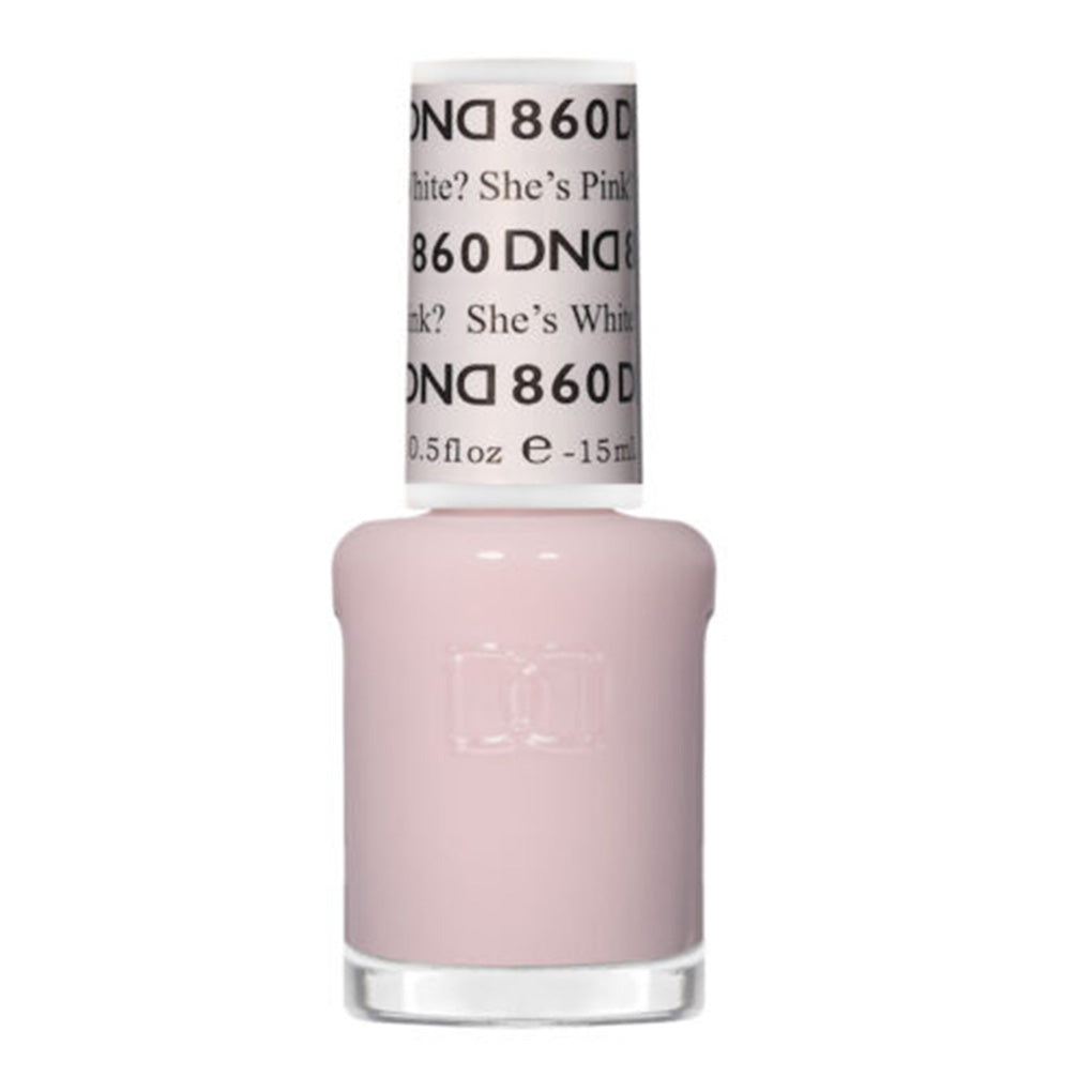 DND Gel Nail Polish Duo - 860 She's White? She's Pink?