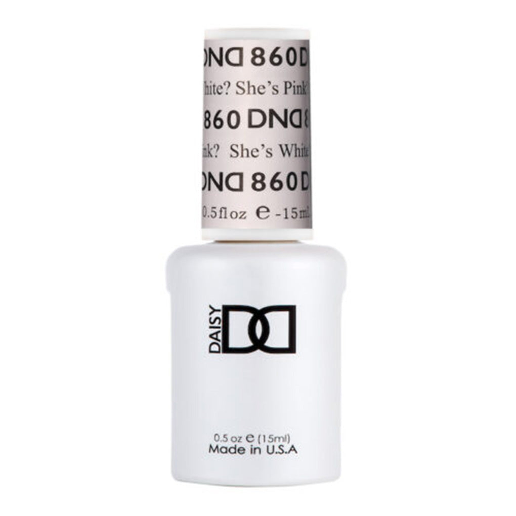 DND Gel Nail Polish Duo - 860 She's White? She's Pink?