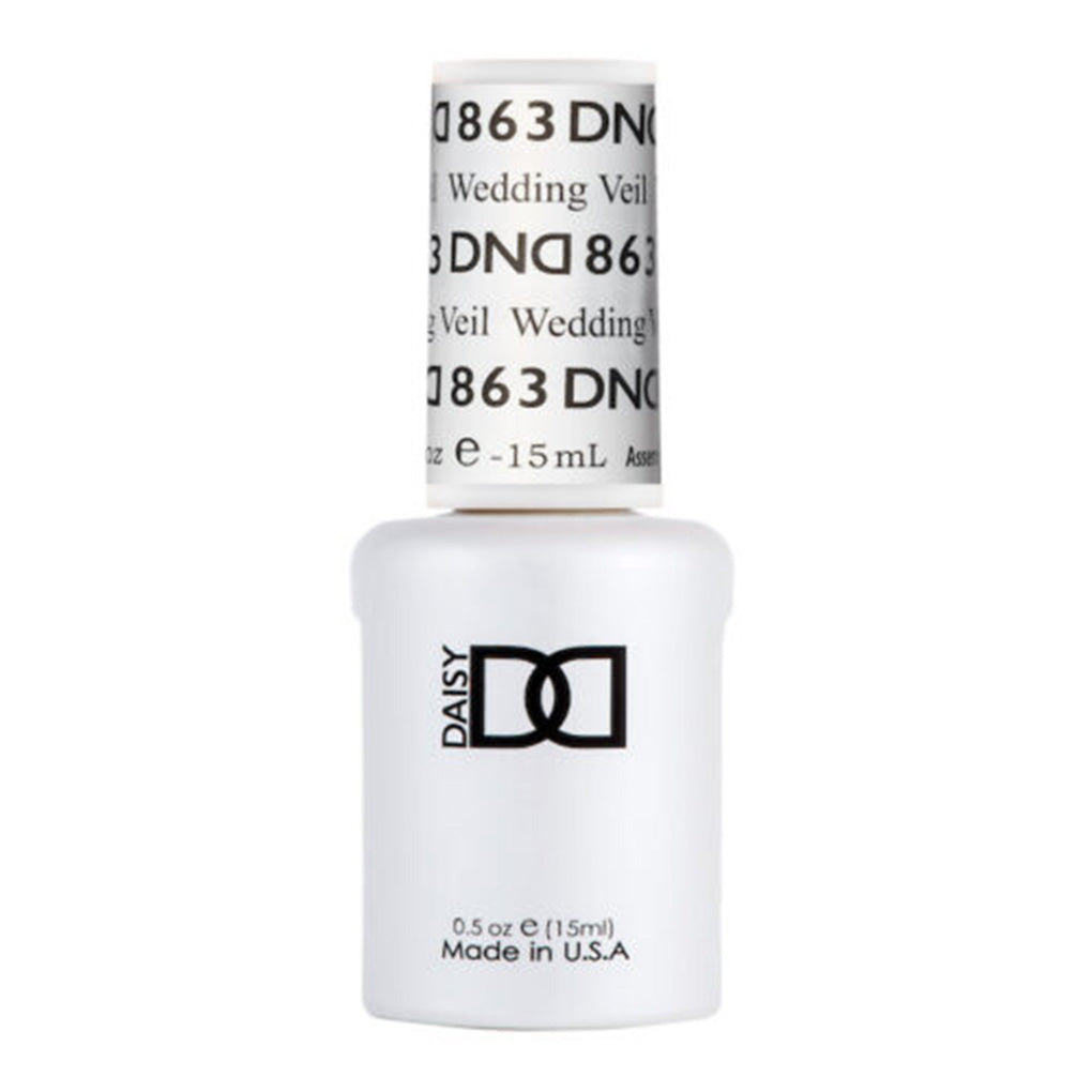 DND Gel Nail Polish Duo - 863 Wedding Veil - DND Sheer Collection