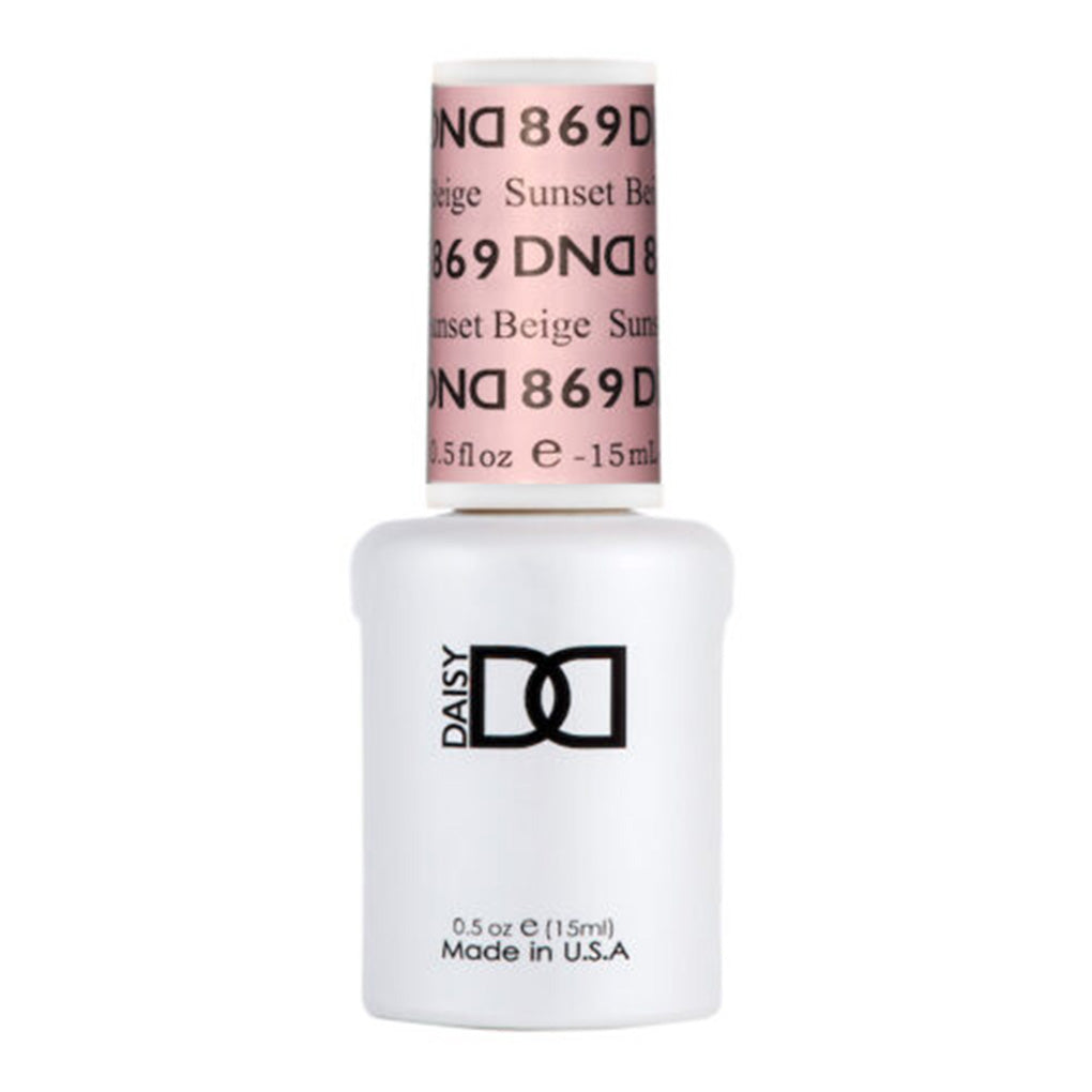 DND Gel Nail Polish Duo - 869 Sunset Beige - DND Sheer Collection