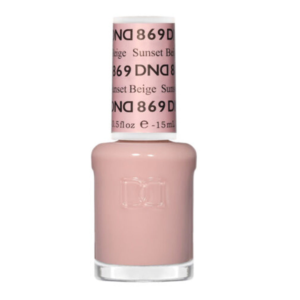 DND Gel Nail Polish Duo - 869 Sunset Beige - DND Sheer Collection