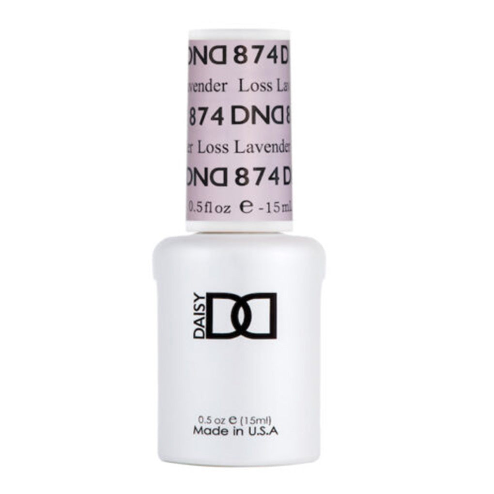 DND Gel Nail Polish Duo - 874 Loss Lavender - DND Sheer Collection