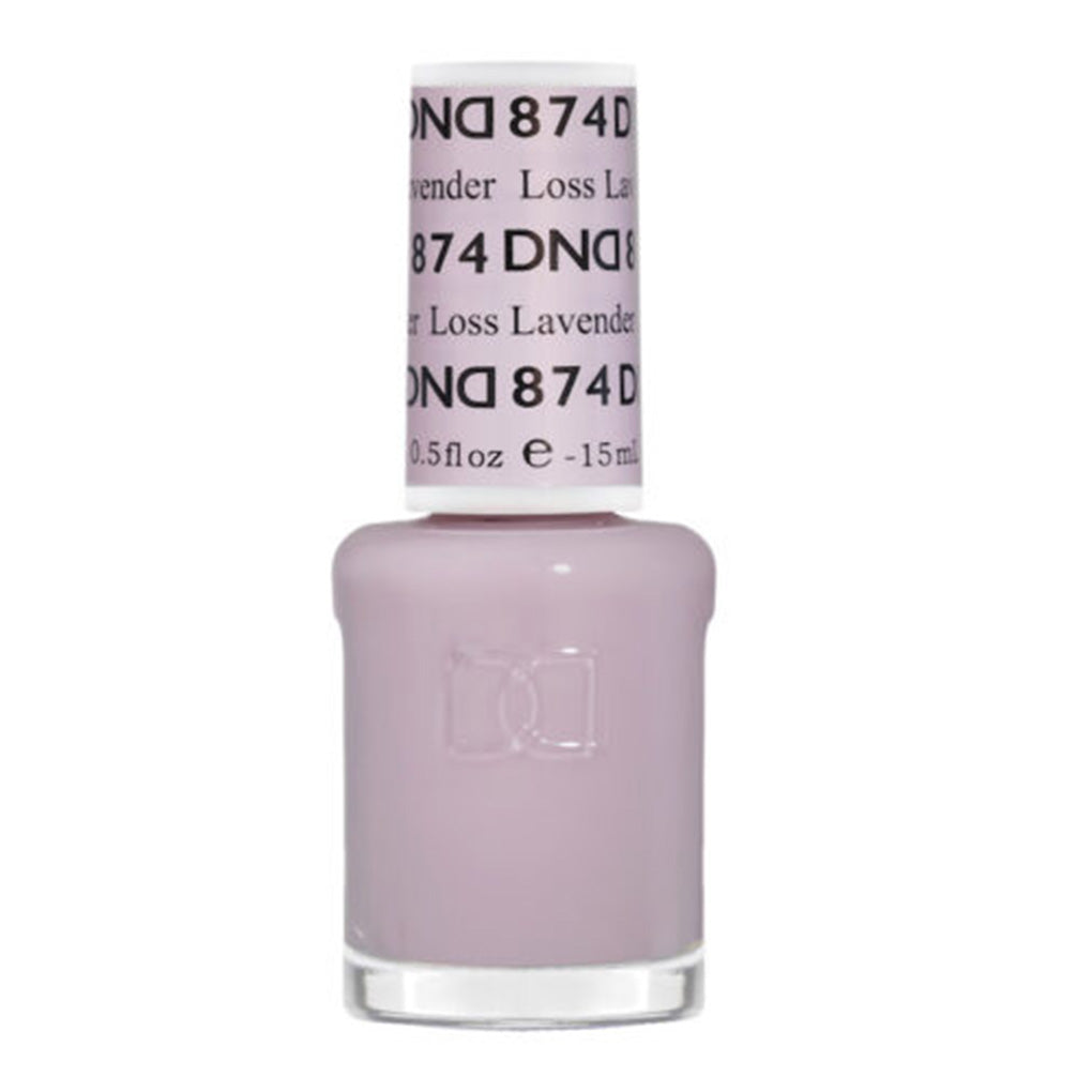 DND Gel Nail Polish Duo - 874 Loss Lavender - DND Sheer Collection