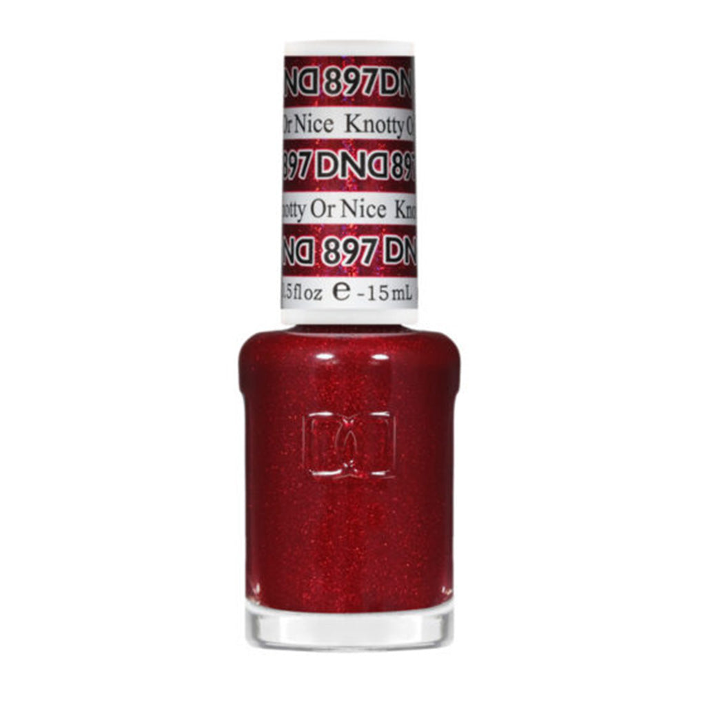 DND Gel Nail Polish Duo - 897 Knotty or Nice - DND Super Glitter Collection