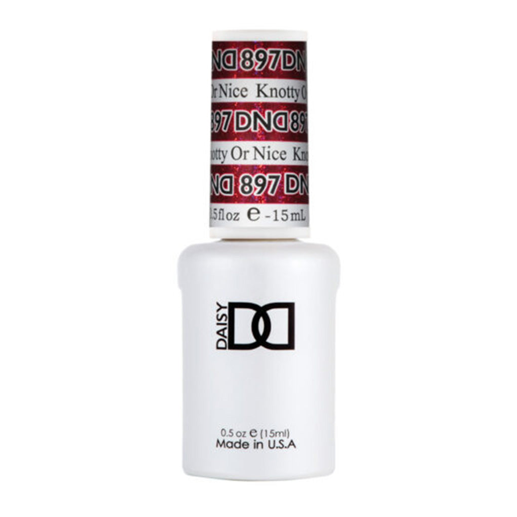 DND Gel Nail Polish Duo - 897 Knotty or Nice - DND Super Glitter Collection