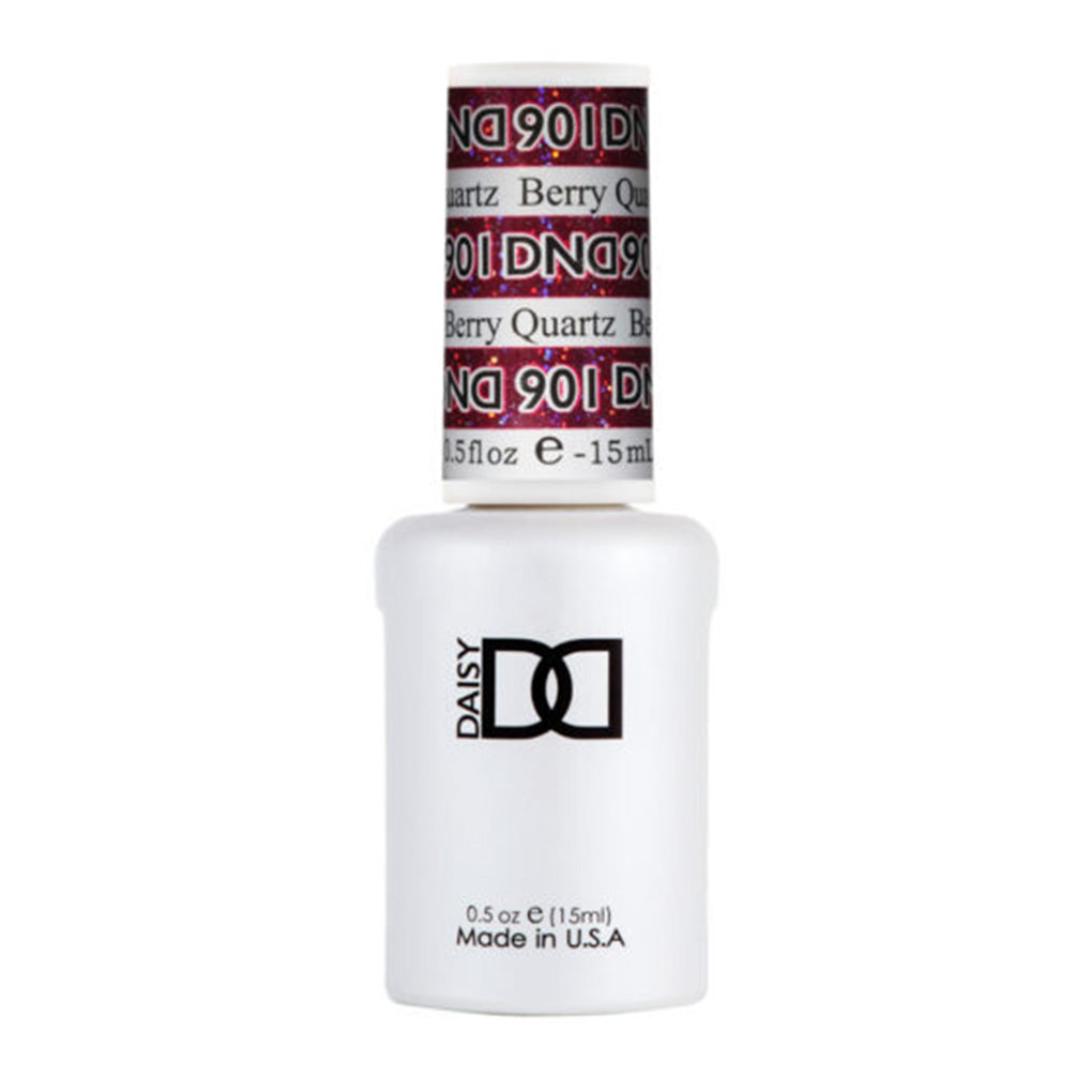 DND Gel Nail Polish Duo - 901 Berry Quartz - DND Super Glitter Collection