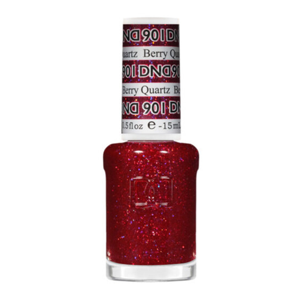 DND Gel Nail Polish Duo - 901 Berry Quartz - DND Super Glitter Collection