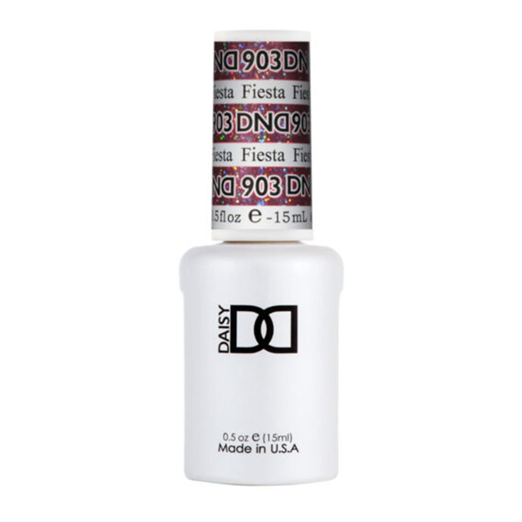 DND Gel Nail Polish Duo - 903 Fiesta - DND Super Glitter Collection