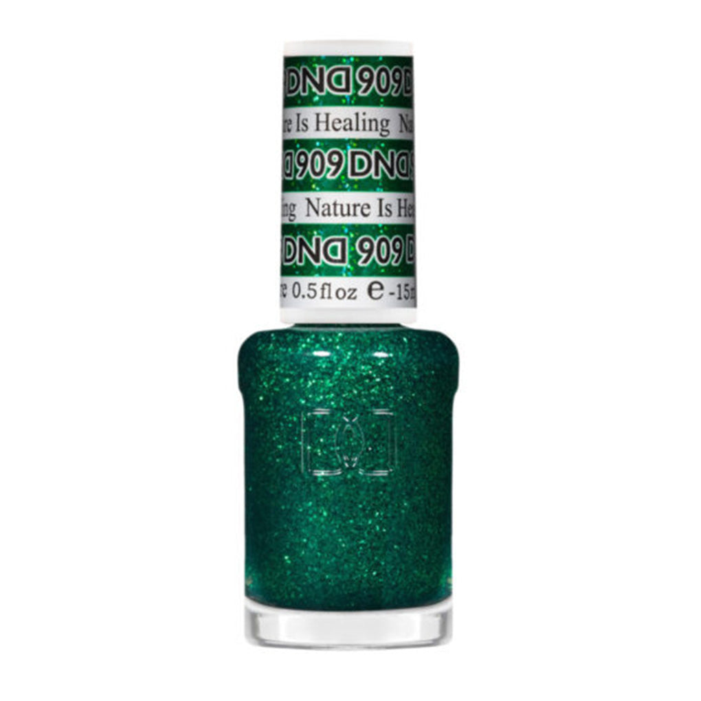 DND Gel Nail Polish Duo - 909 Nature Is Healing - DND Super Glitter Collection