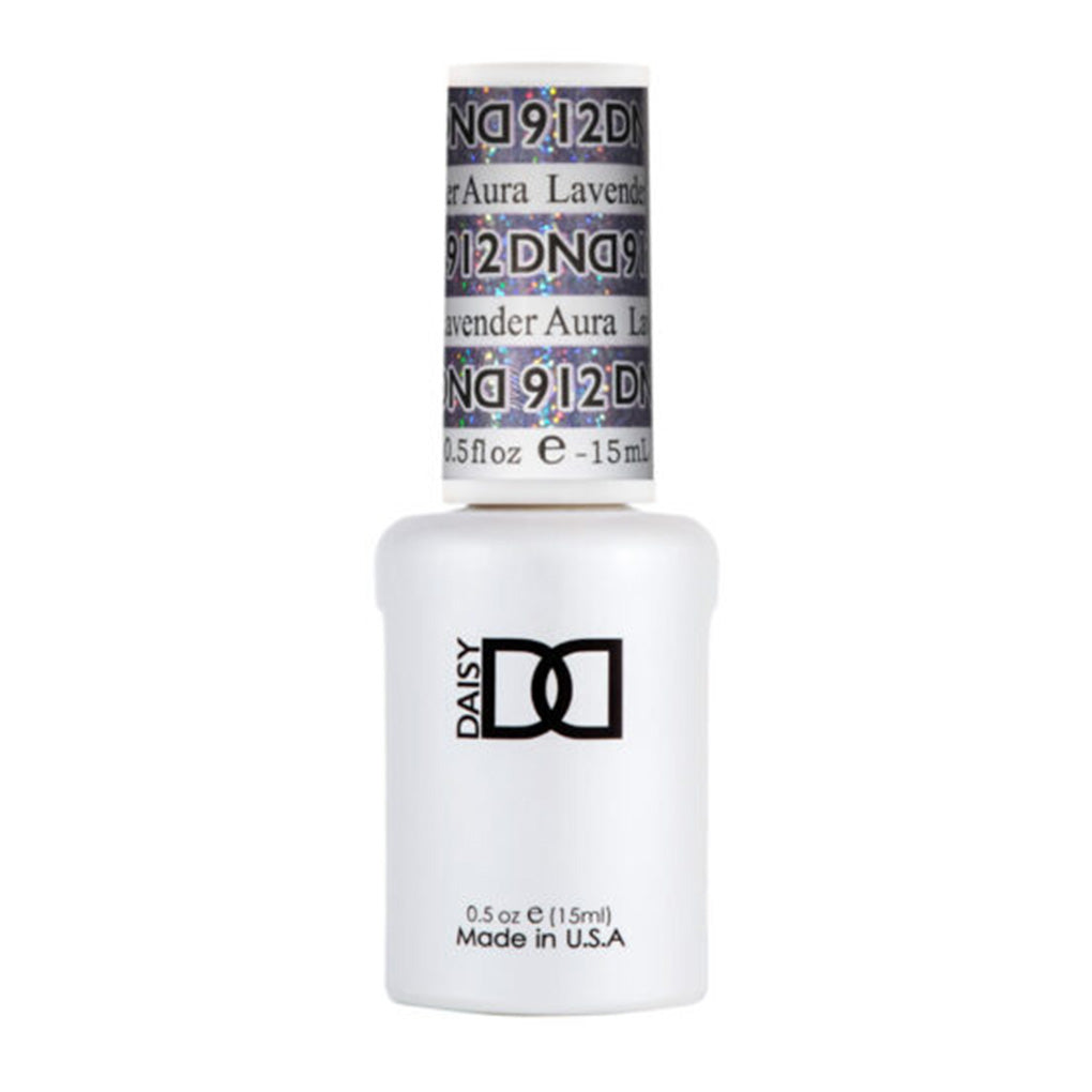 DND Gel Nail Polish Duo - 912 Lavender Aura - DND Super Glitter Collection