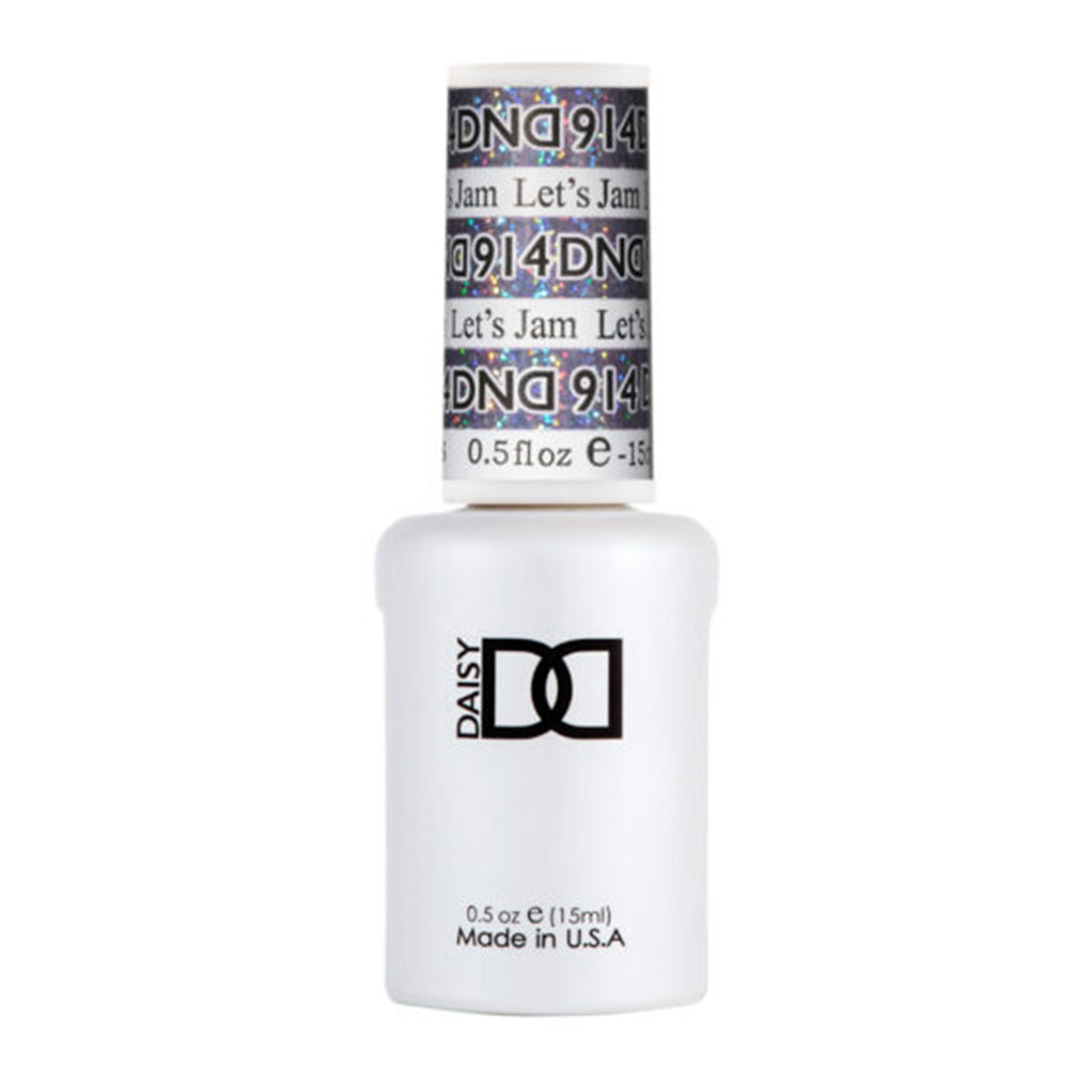 DND Gel Nail Polish Duo - 914 Let's Jam - DND Super Glitter Collection