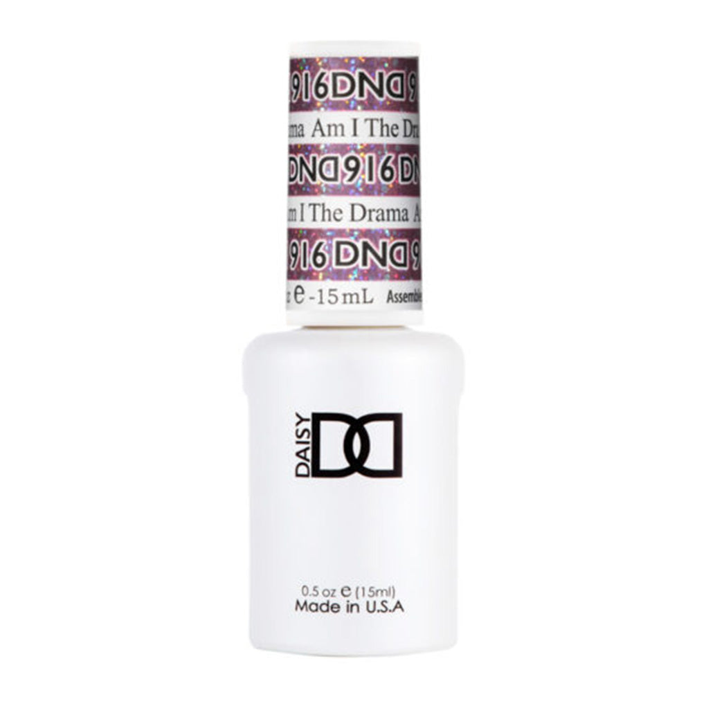 DND Gel Nail Polish Duo - 916 Am I The Drama - DND Super Glitter Collection