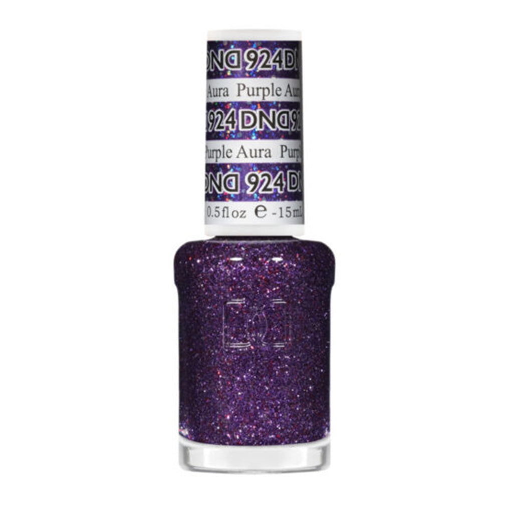 DND Gel Nail Polish Duo - 924 Purple Aura - DND Super Glitter Collection