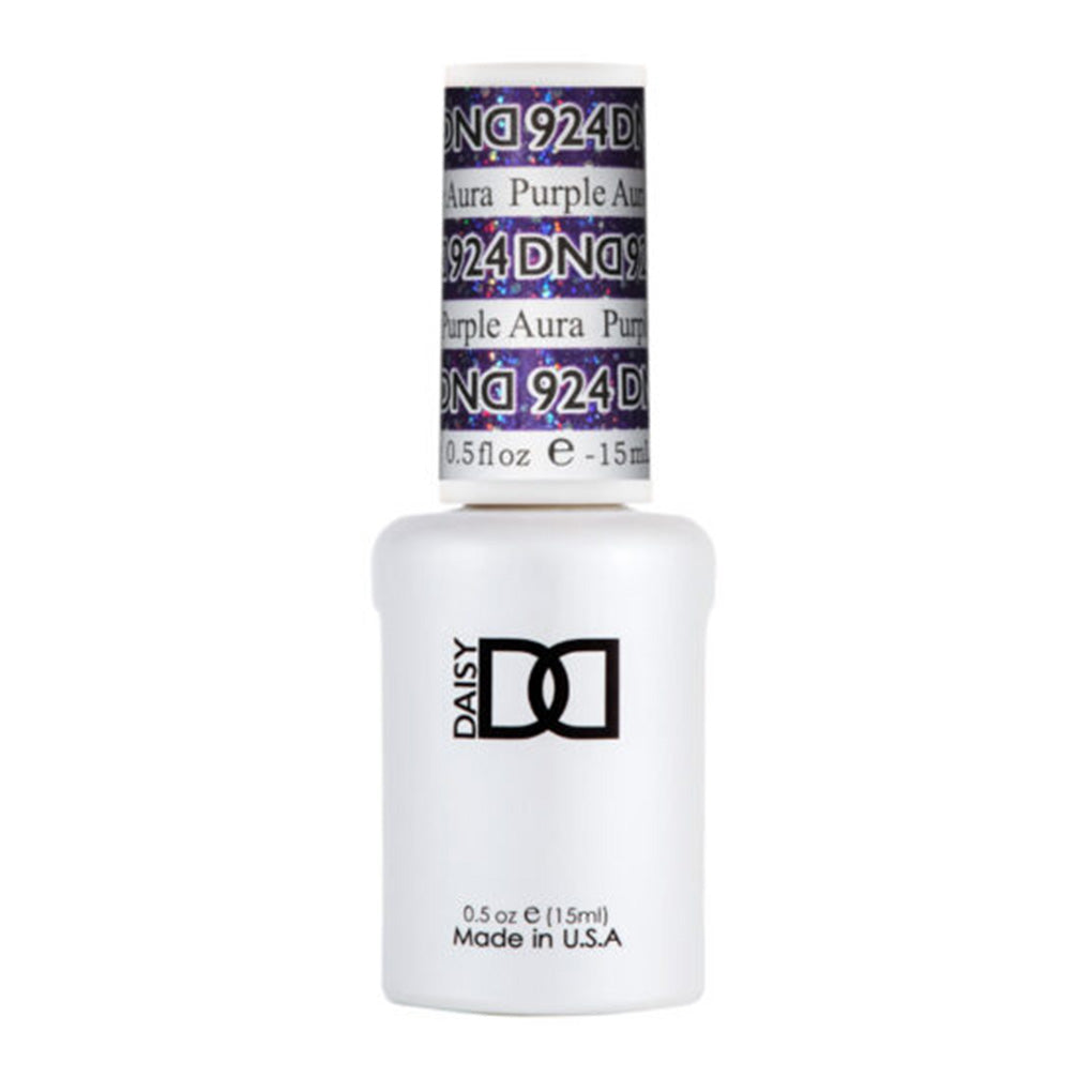 DND Gel Nail Polish Duo - 924 Purple Aura - DND Super Glitter Collection