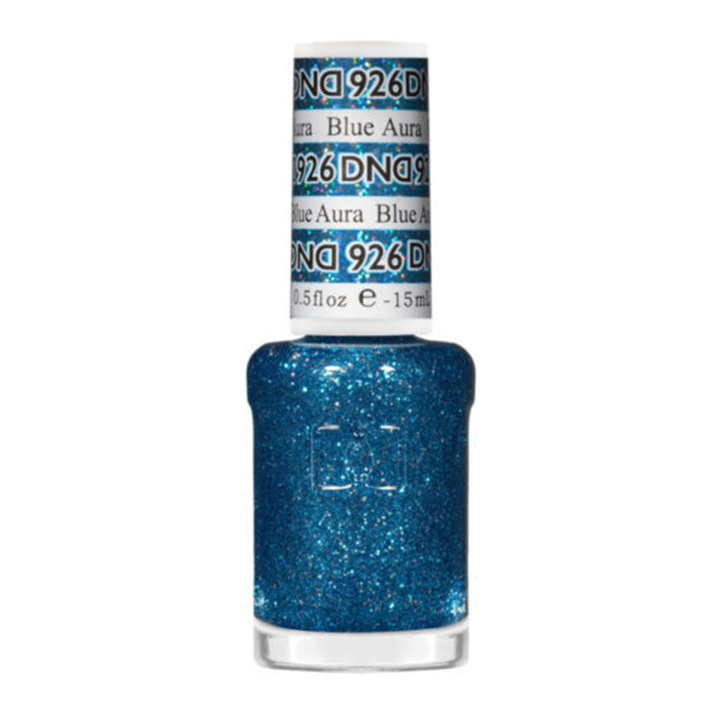 DND Gel Nail Polish Duo - 926 Blue Aura - DND Super Glitter Collection