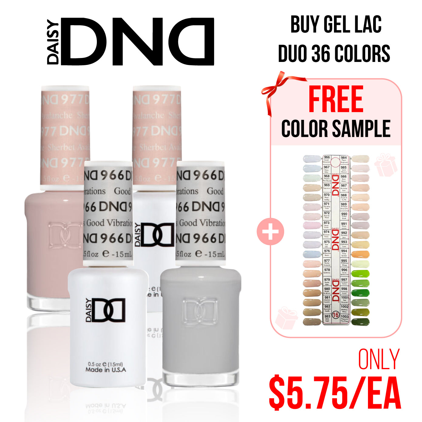 DND Part 16 Set of 35 Gel & Lacquer Combos ND Nails Supply
