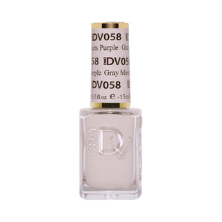 DND DIVA Nail Lacquer - 058 Gray Meets Purple