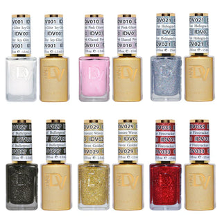 DND Diva Winter Gel & Polish 6pc Bundle - Winter Glitters