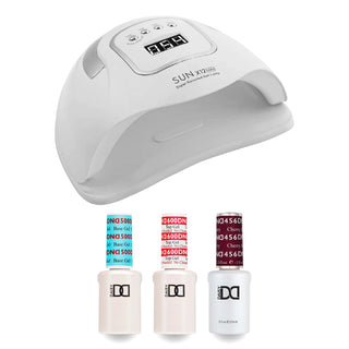 DND Gel Basic Kit - 456 Cherry Berry & Nail Lamp
