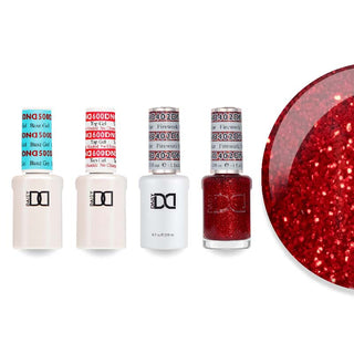 DND 402 Firework Star - #500 Base, #600 Top, Gel & Lacquer Combo