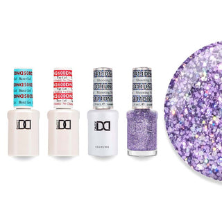 DND Gel & Lacquer Combo - Base Top Gel & 411 Shooting Star
