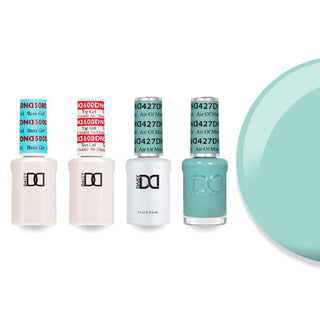 DND 427 Air of Mint - #500 Base, #600 Top, Gel & Lacquer Combo
