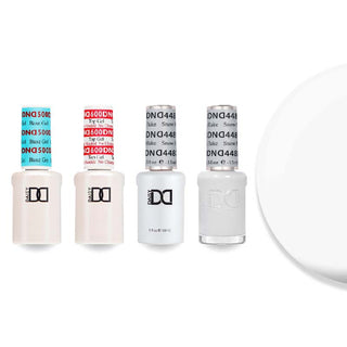 DND Gel & Lacquer Combo - Base Top Gel & 448 Snow Flake