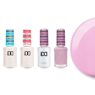 DND Gel & Lacquer Combo - Base Top Gel & 449 First Kiss