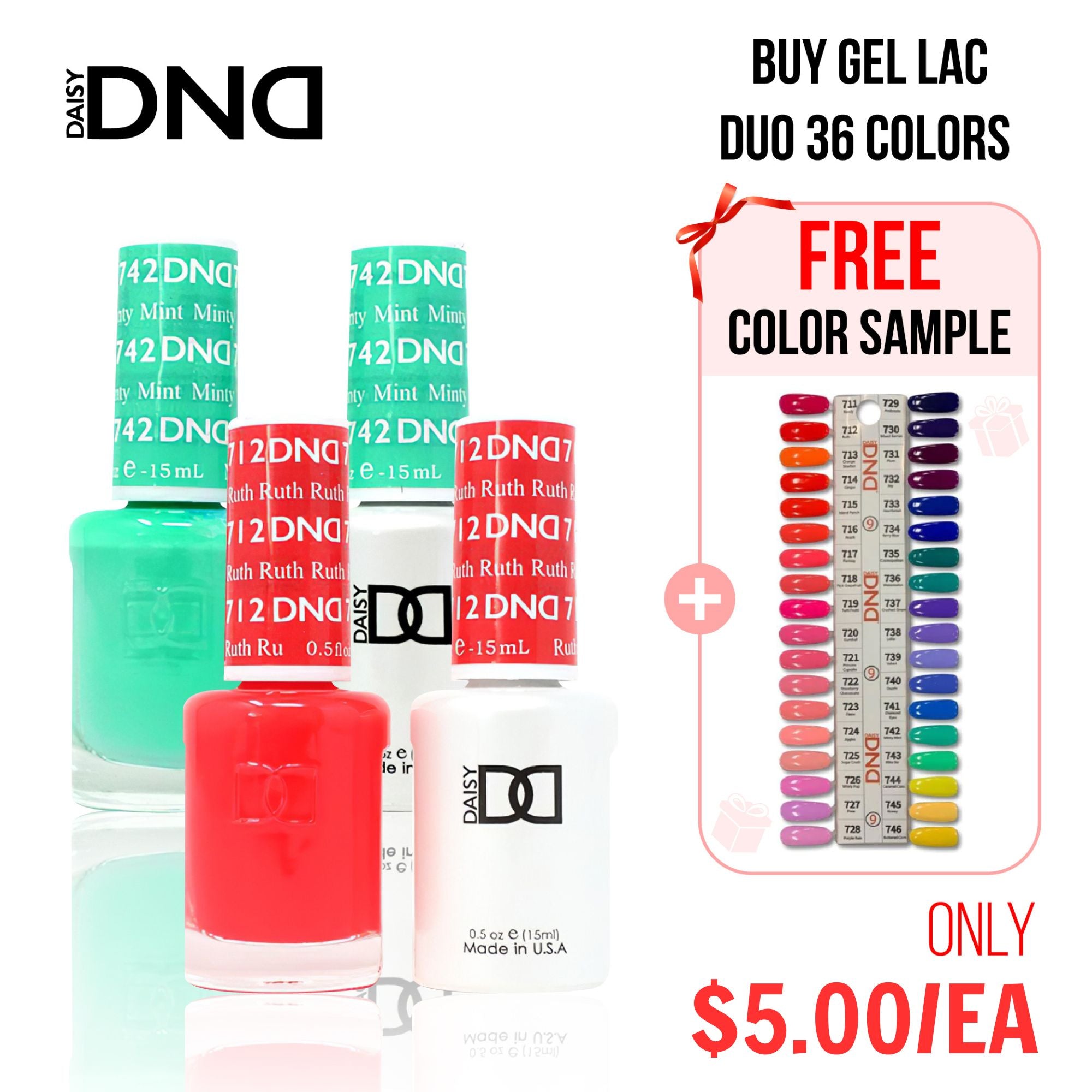 DND Part 09 - Set of 36 Gel & Lacquer Combos