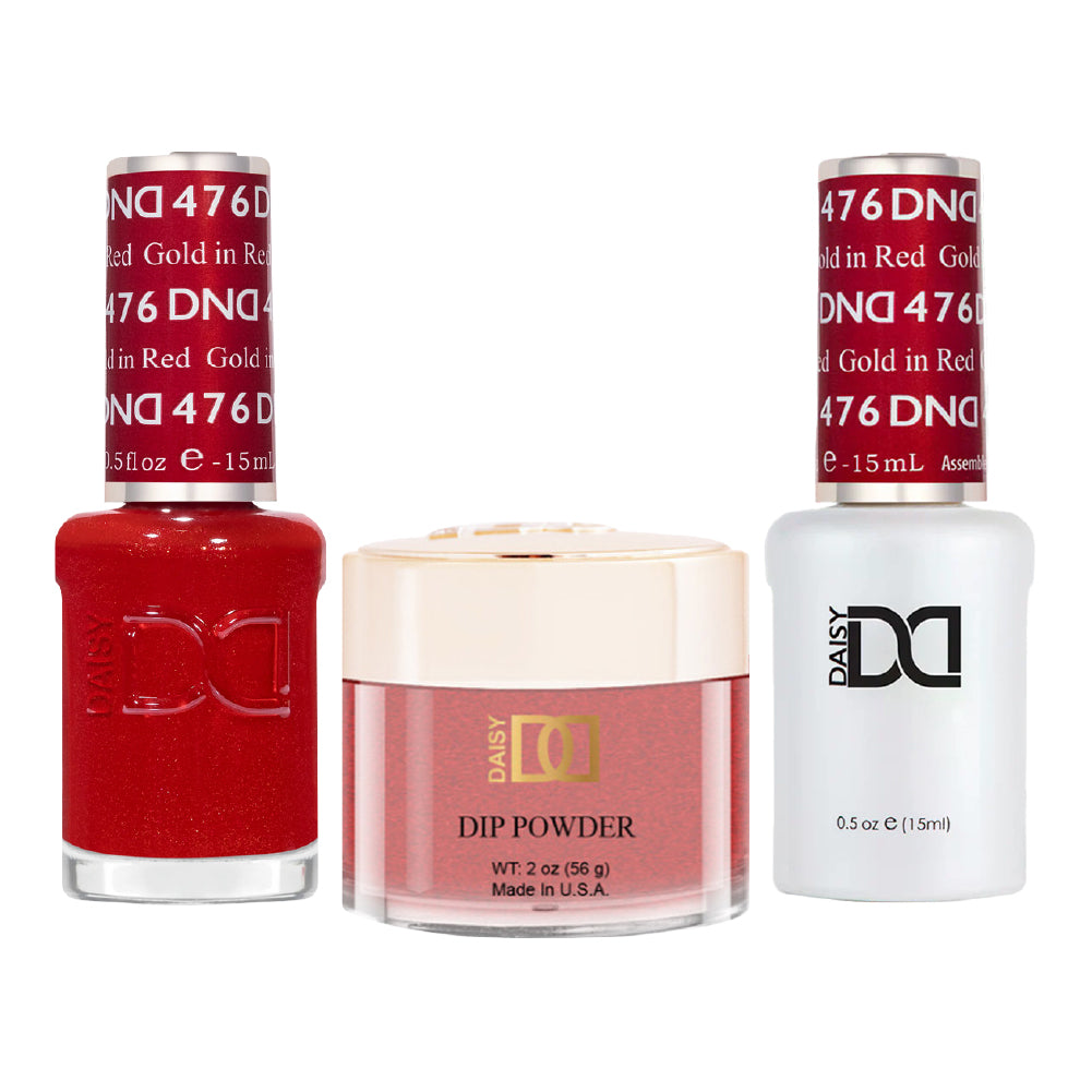 DND Gel Nail Polish - 476 Gold in Red – ND Nails Supply