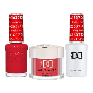 DND Gel Nail Polish - 637 Lucky Red