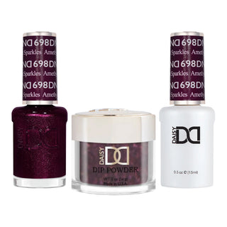 DND Gel Nail Polish - 698 Amethyst Sparkles