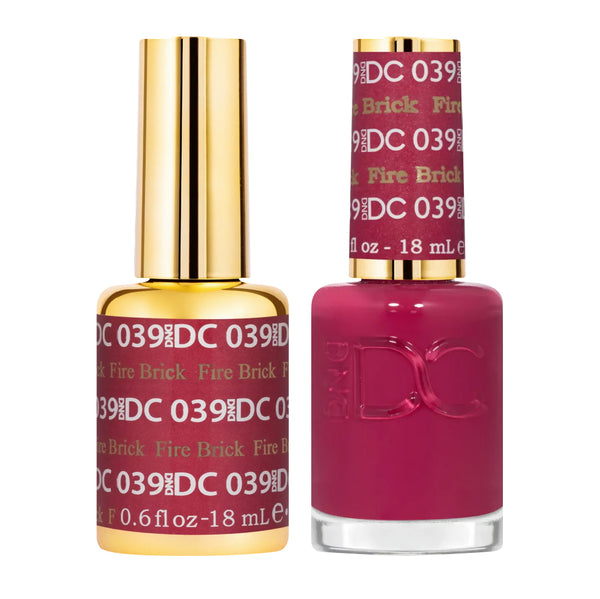 DND DC Gel + Lacquer Duo #039 Fire Brick – ND Nails Supply