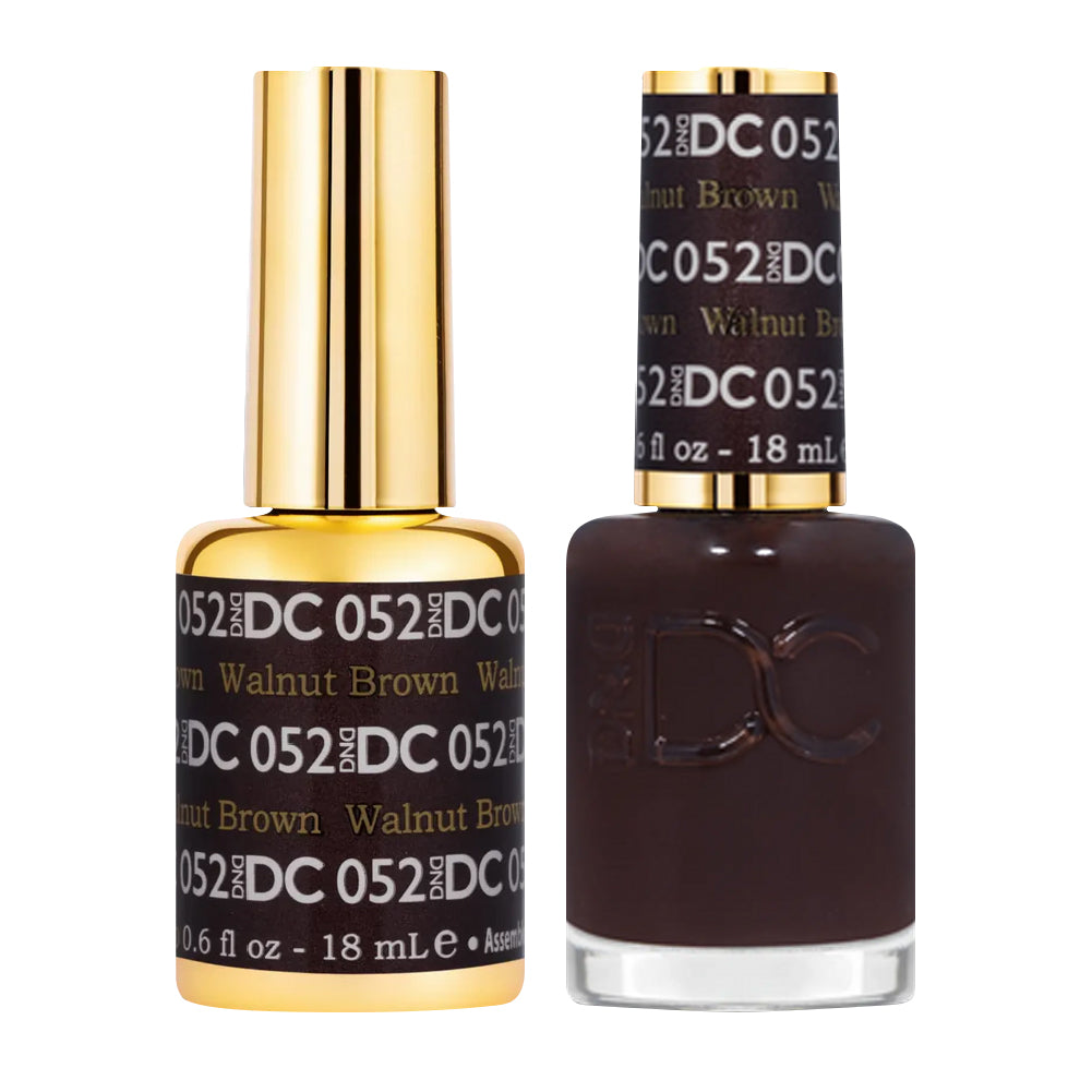 DND DC Gel + Lacquer Duo #052 Walnut Brown – ND Nails Supply