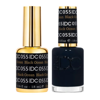 DND DC Gel Nail Polish - 055 Black Ocean