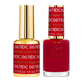 DND DC Gel Nail Polish - 067 Fire Engine Red