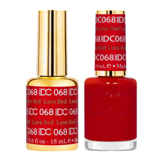 DND DC Gel Nail Polish - 068 Lava Red