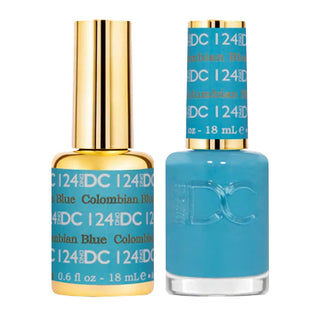 DND DC Gel Nail Polish - 124 Columbian Blue