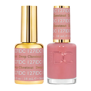 DND DC Gel Nail Polish - 127 Deep Chestnut