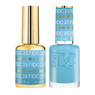DND DC Gel Nail Polish - 257 Mermaid Blue