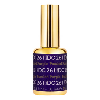 DND DC Gel Polish - 261 Puzzled Purple