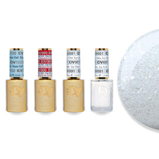 DND DV 001 Icy Glitz - DND Diva Gel Polish & Matching Nail Lacquer Duo Set