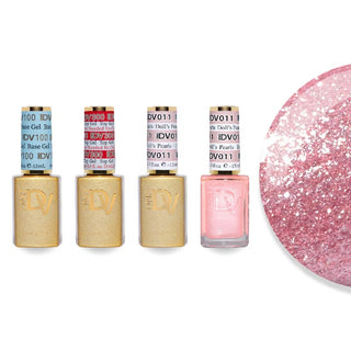 DND DV 011 Doll's Pearls - DND Diva Gel Polish & Matching Nail Lacquer Duo Set