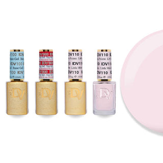 DND DV 110 Little Miss Pointe - #100 Base, #300 Top, Gel & Lacquer Combo