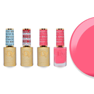 DND DV 231 Blazing Berry - DND Diva Gel Polish & Matching Nail Lacquer Duo Set