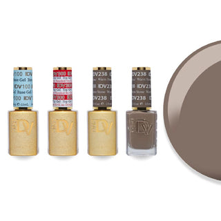 DND DV 238 Warm Stone - DND Diva Gel Polish & Matching Nail Lacquer Duo Set